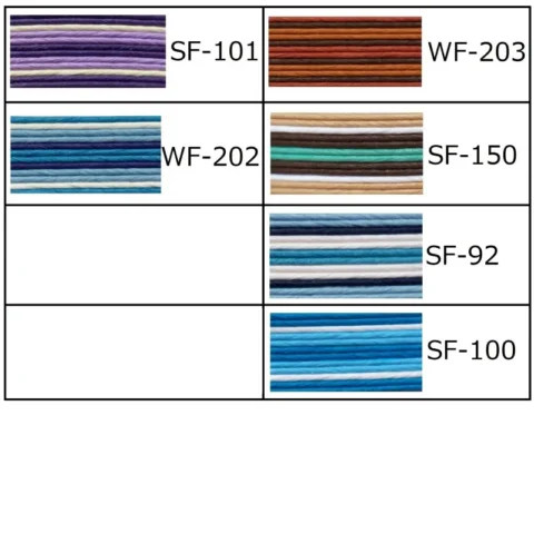 Nuancier de papier cartonné aux coloris rayés