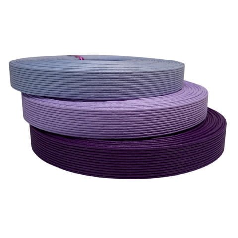Rouleaux de bandes de carton Kraft violet pour la vannerie de papier