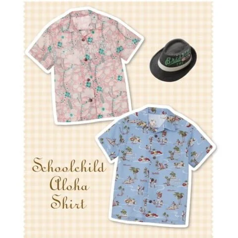 Aloha shirt sewing pattern for baby