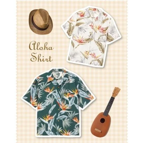 Aloha shirt sewing pattern for men